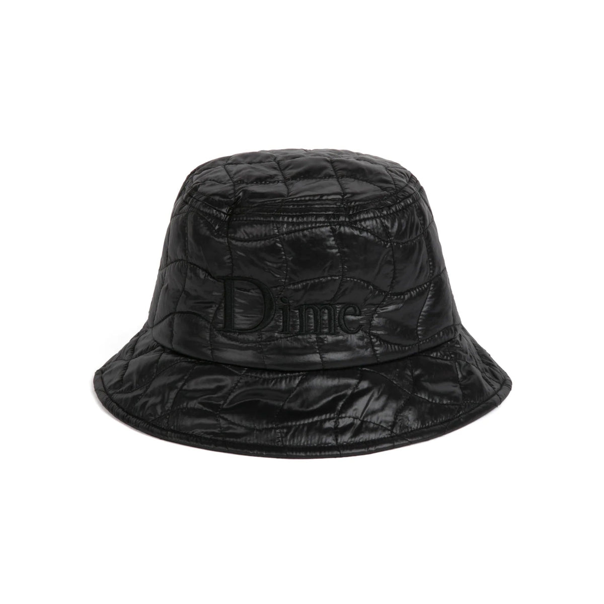Quilted Outline Bucket Hat - Black - Town City