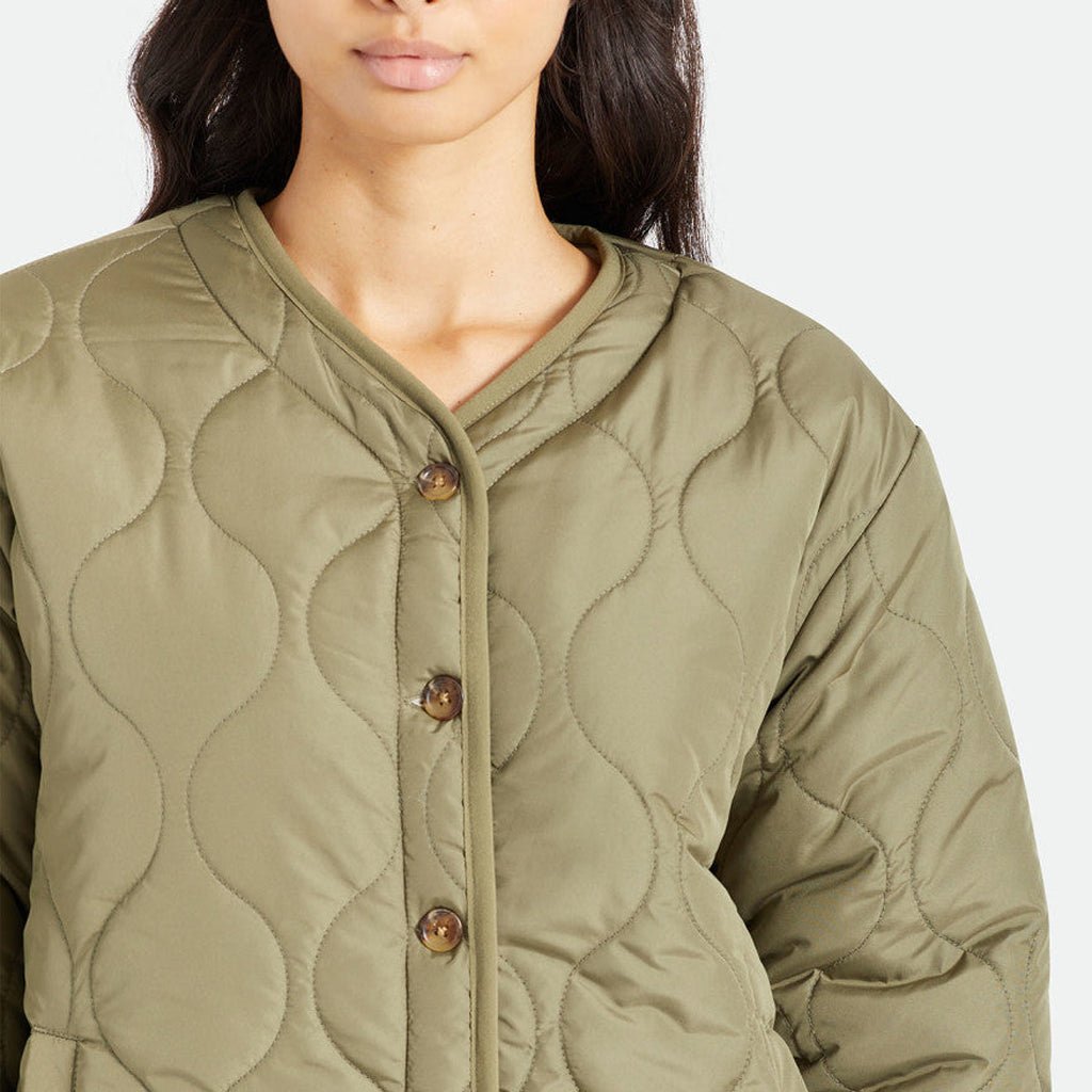 Sherpa Reversible Padded Jacket - Military Olive - Town City