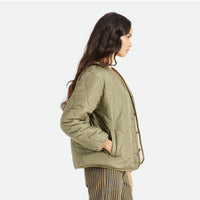 Sherpa Reversible Padded Jacket - Military Olive - Town City