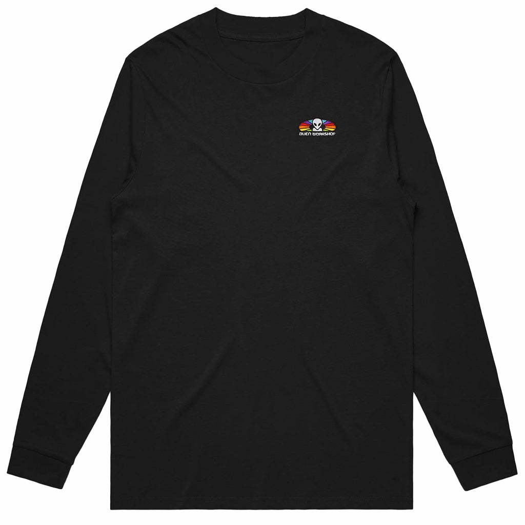 Spectrum Embroidered L/S T-Shirt - Black - Town City