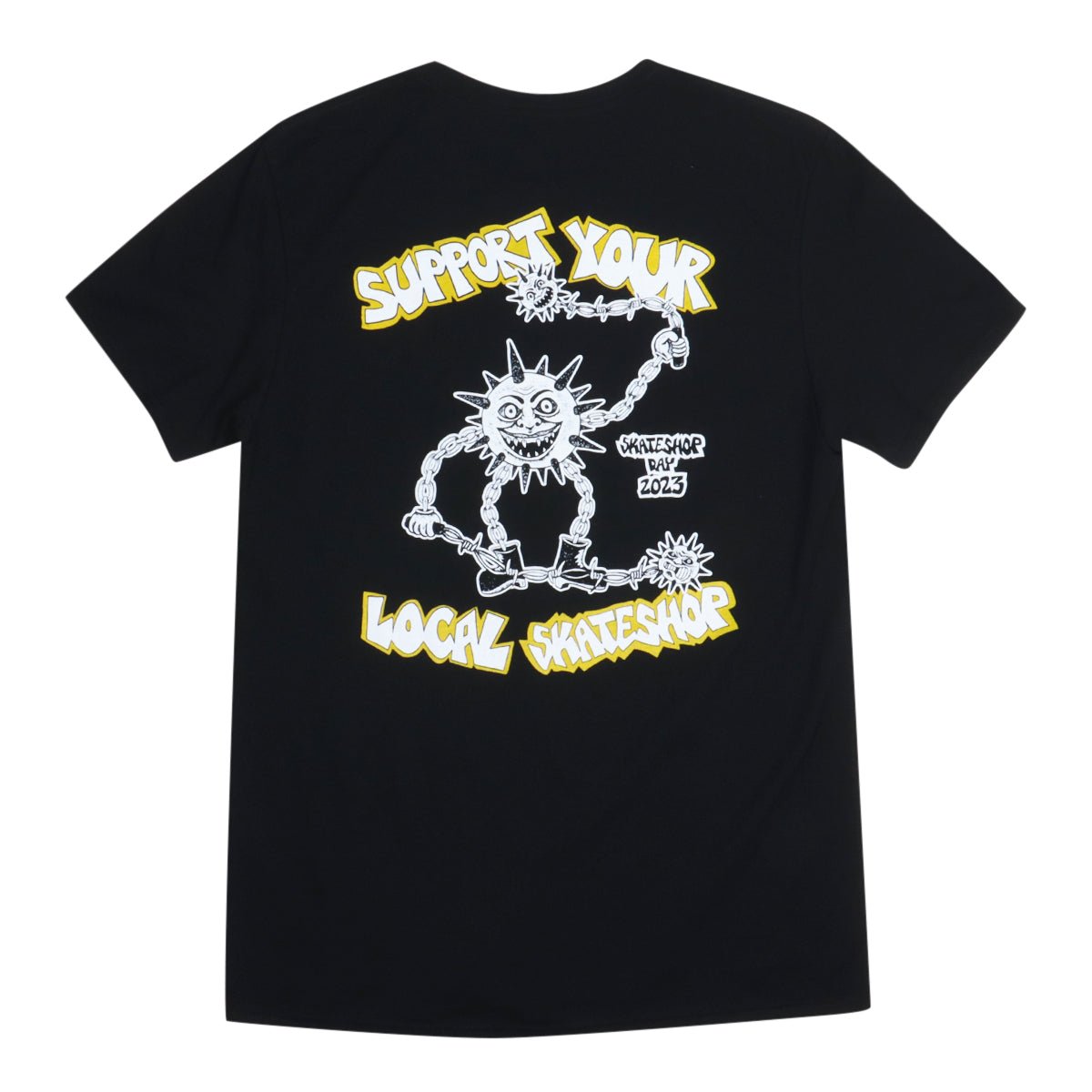 SSD 23 x TC Support Your Local Skate Shop T-Shirt - Black - Town City