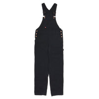 Womens Relaxed Fit Bib Overalls - Black